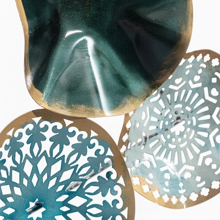 Dekoracja ścienna Rosana blue 92x58cm, 92x6x58cm