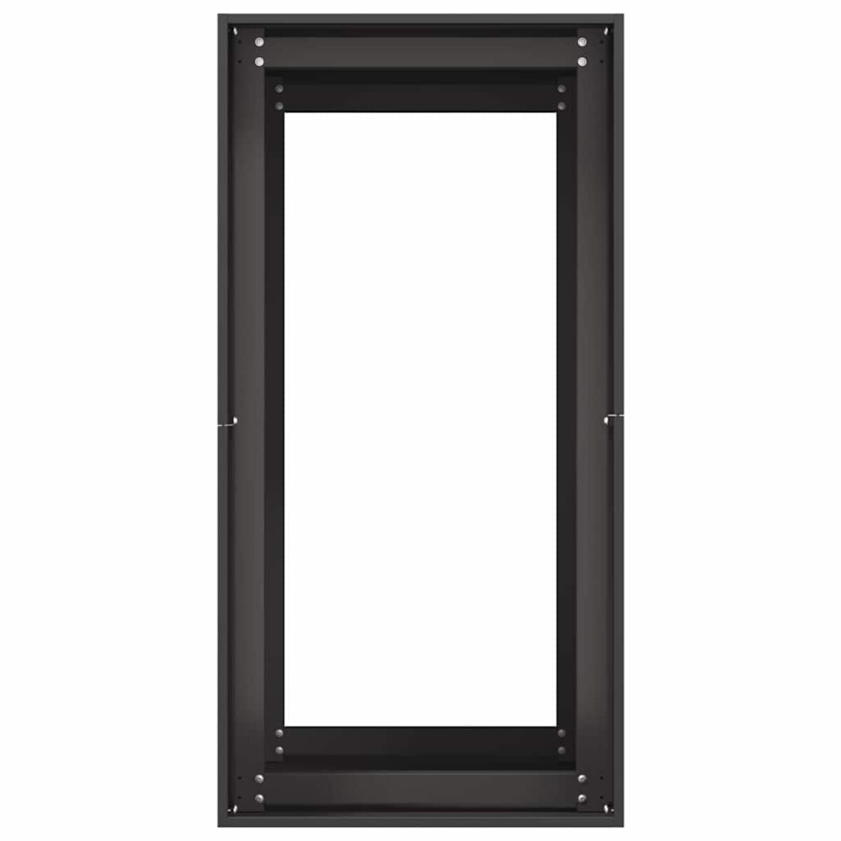 vidaXL Doniczka Czarna 40x80x80 cm Stalowa