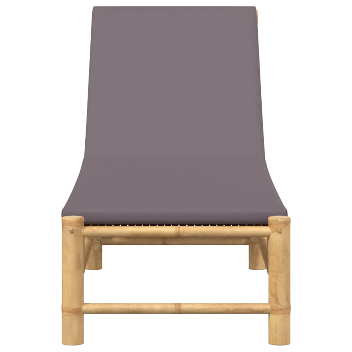 vidaXL Leżak z poduszkami, 55x199x30 cm, bambus