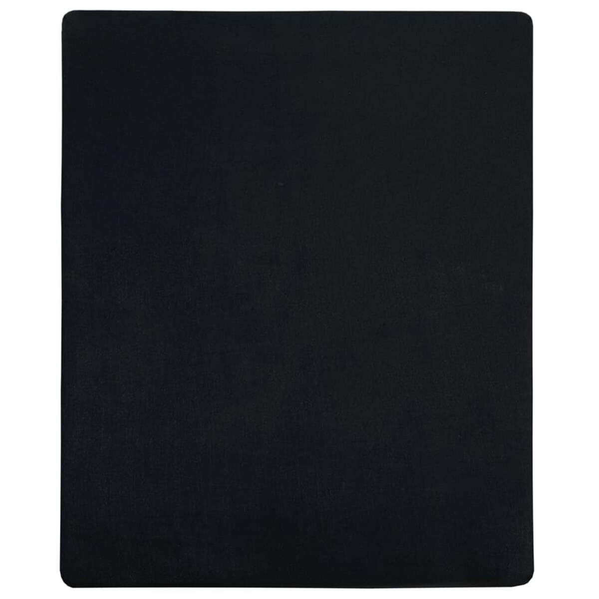vidaXL Prześcieradła, 2 szt., czarne, 180x200 cm, dżersej bawełniany