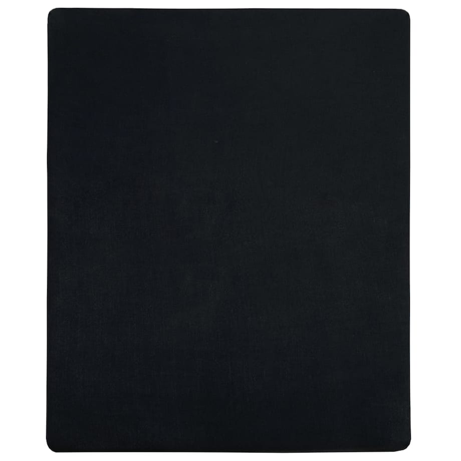 vidaXL Prześcieradła, 2 szt., czarne, 180x200 cm, dżersej bawełniany