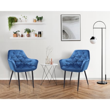 KRZESŁO welur TAPICEROWANE do salonu PIKOWANE