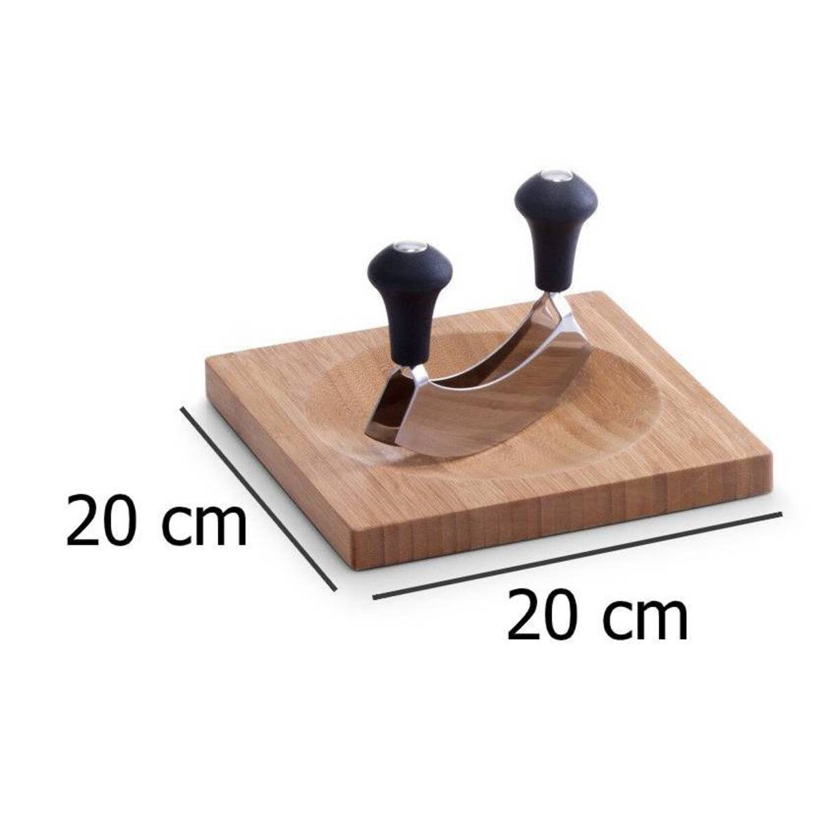 Bambusowa deska do krojenia ziół + szatkownica