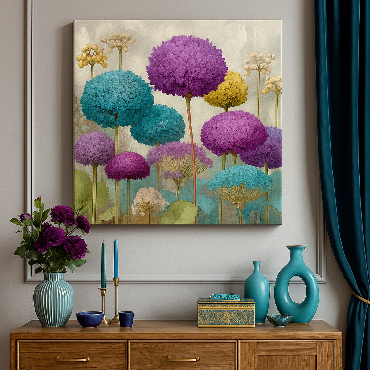 Obraz Canvas Rozkwit Barw 70cm x 70cm