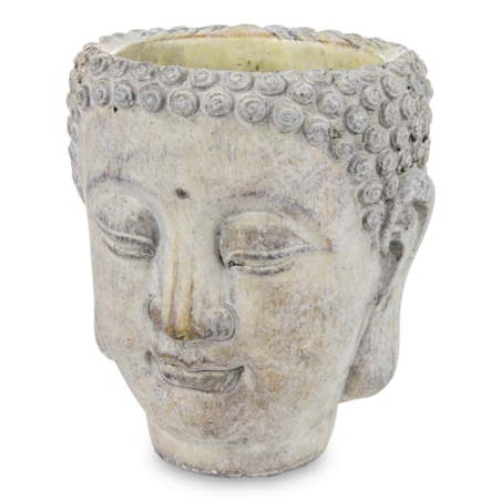 Osłonka cementowa Buddha 16x14x14 cm