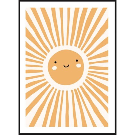 Poster Story, Plakat, Obraz - Radosne Słońce, wymiary 21 x 30 cm