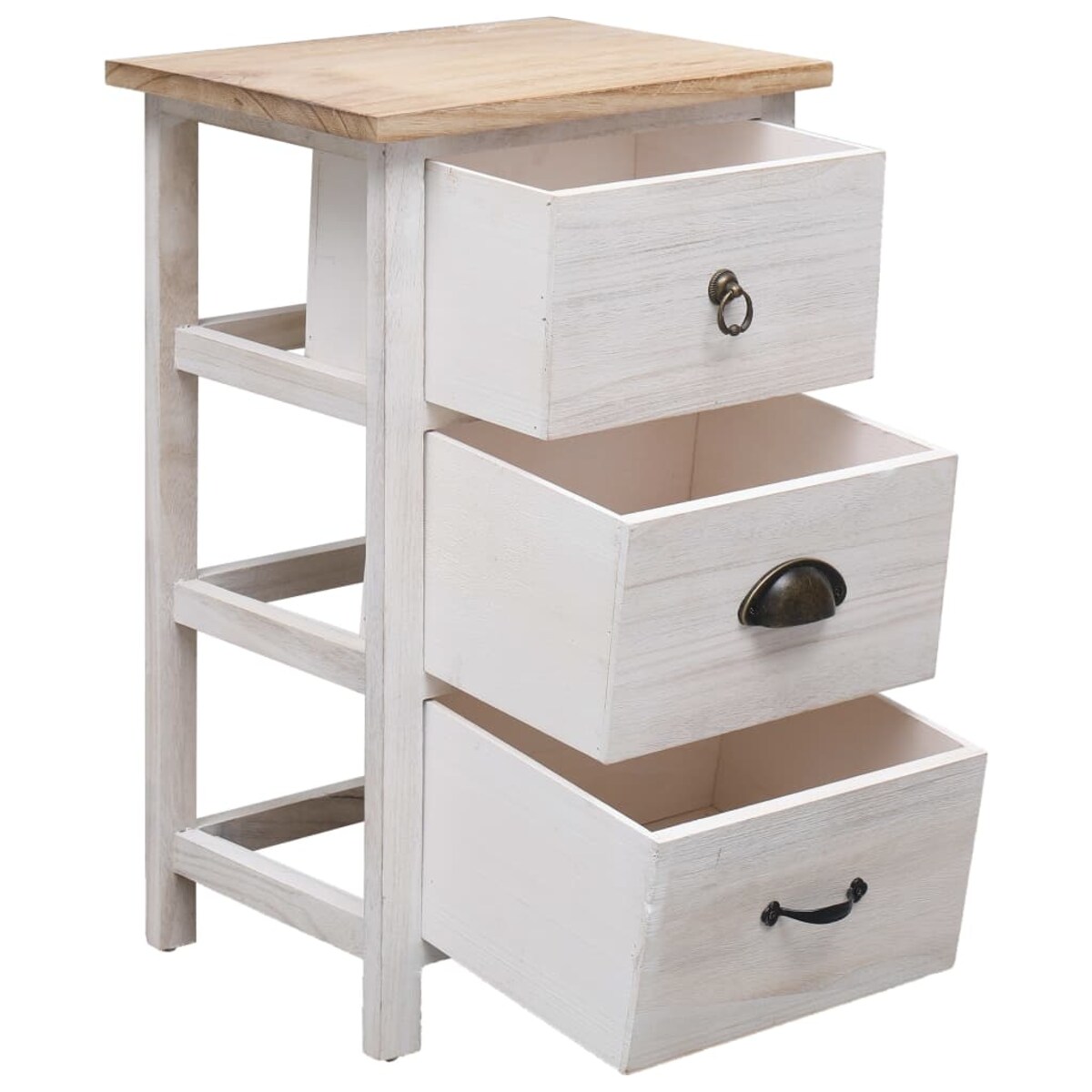 vidaXL Komoda, 35 x 25 x 57 cm, drewno paulownia