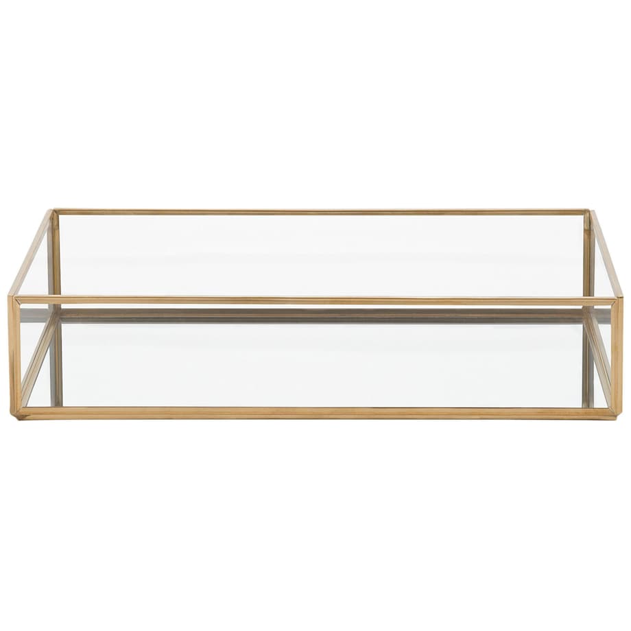 Taca dekoracyjna lustrzana złota GRENOBLE