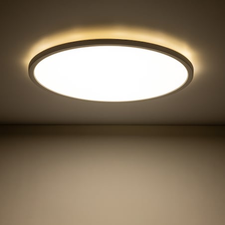 Plafon Łazienkowy Aqua Ip54 30Cm Biały 24W Led Zmienna Barwa 3000/4000/6500