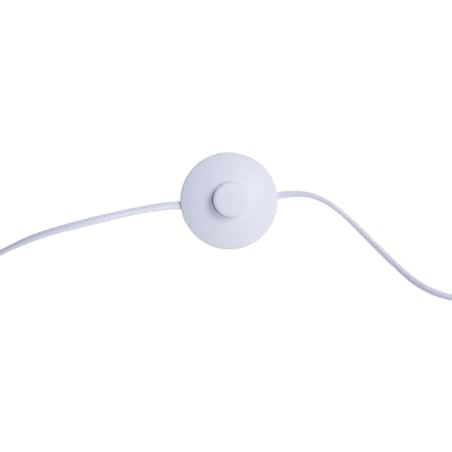 Lampa podłogowa metalowa biała STILETTO