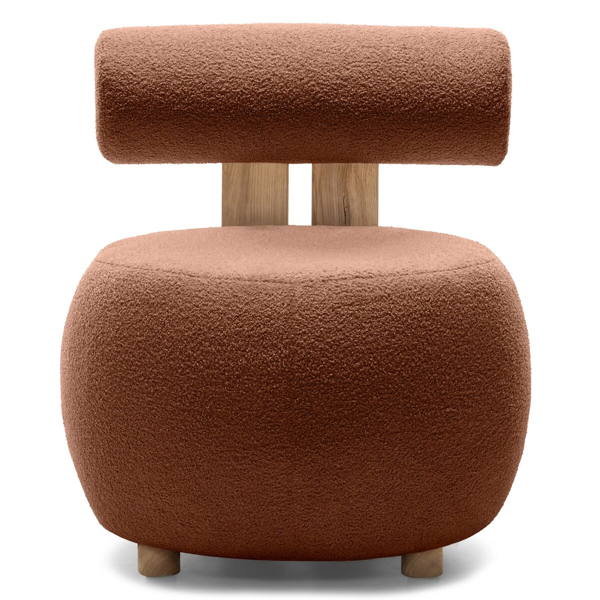 Fotel tapicerowany HANNI - V miedziany 70x63x71 cm