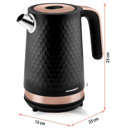 Czajnik elektryczny 1,7l czarno-miedziany Berdsen