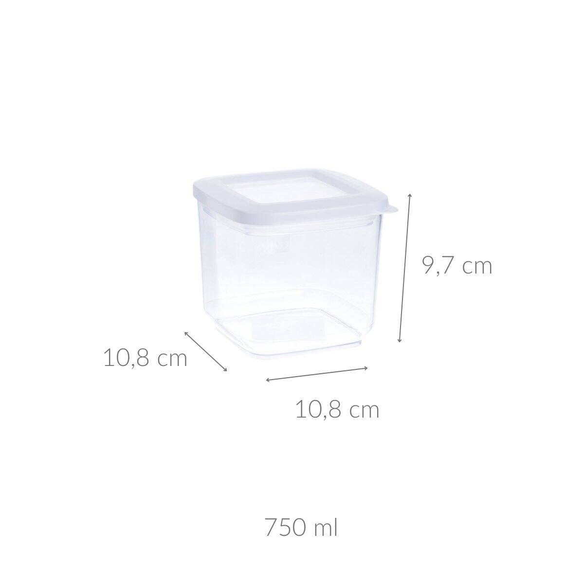 Pojemnik na artykuły sypkie, transparentny