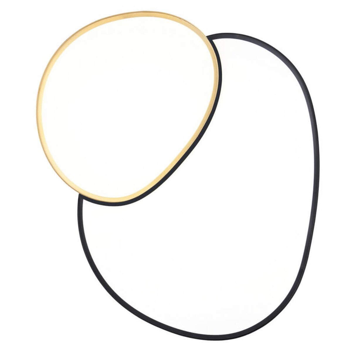 Ściemnialny plafon z pilotem Rise 647519280 Trio LED 51W 2700-6500K złota czarna biała