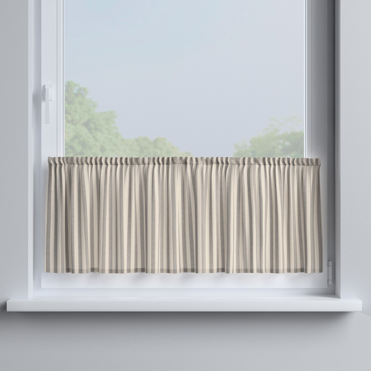 Zazdrostka prosta na metry 60x0 szaro-białe pasy (1,5cm)