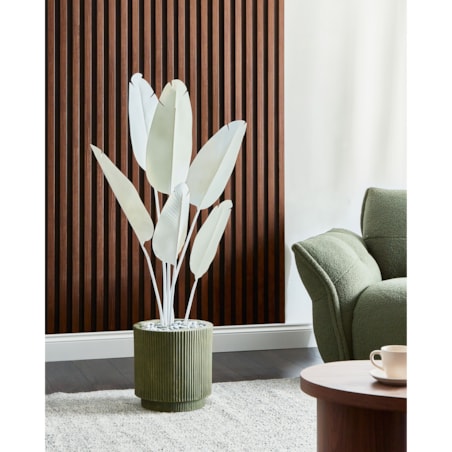 Sztuczna roślina BANANA TREE 123 cm Biały