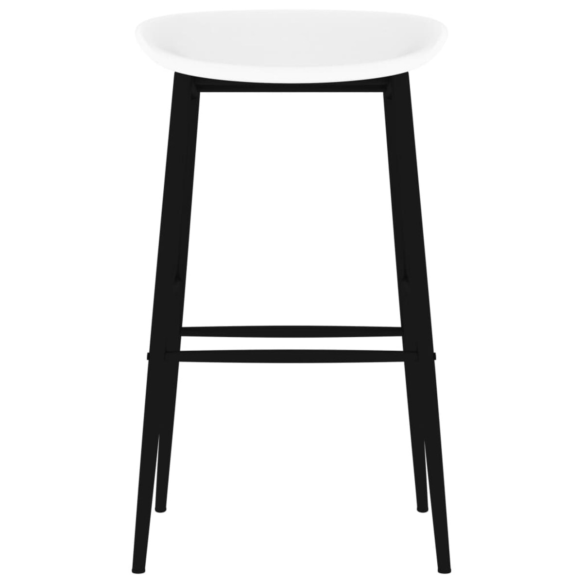 vidaXL Krzesła barowe, 2 szt., białe