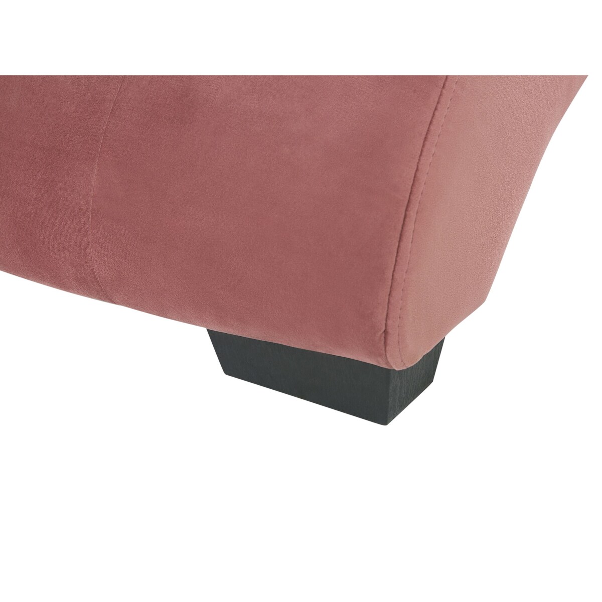 Szezlong welurowy z głośnikiem Bluetooth i portem USB różowy SIMORRE