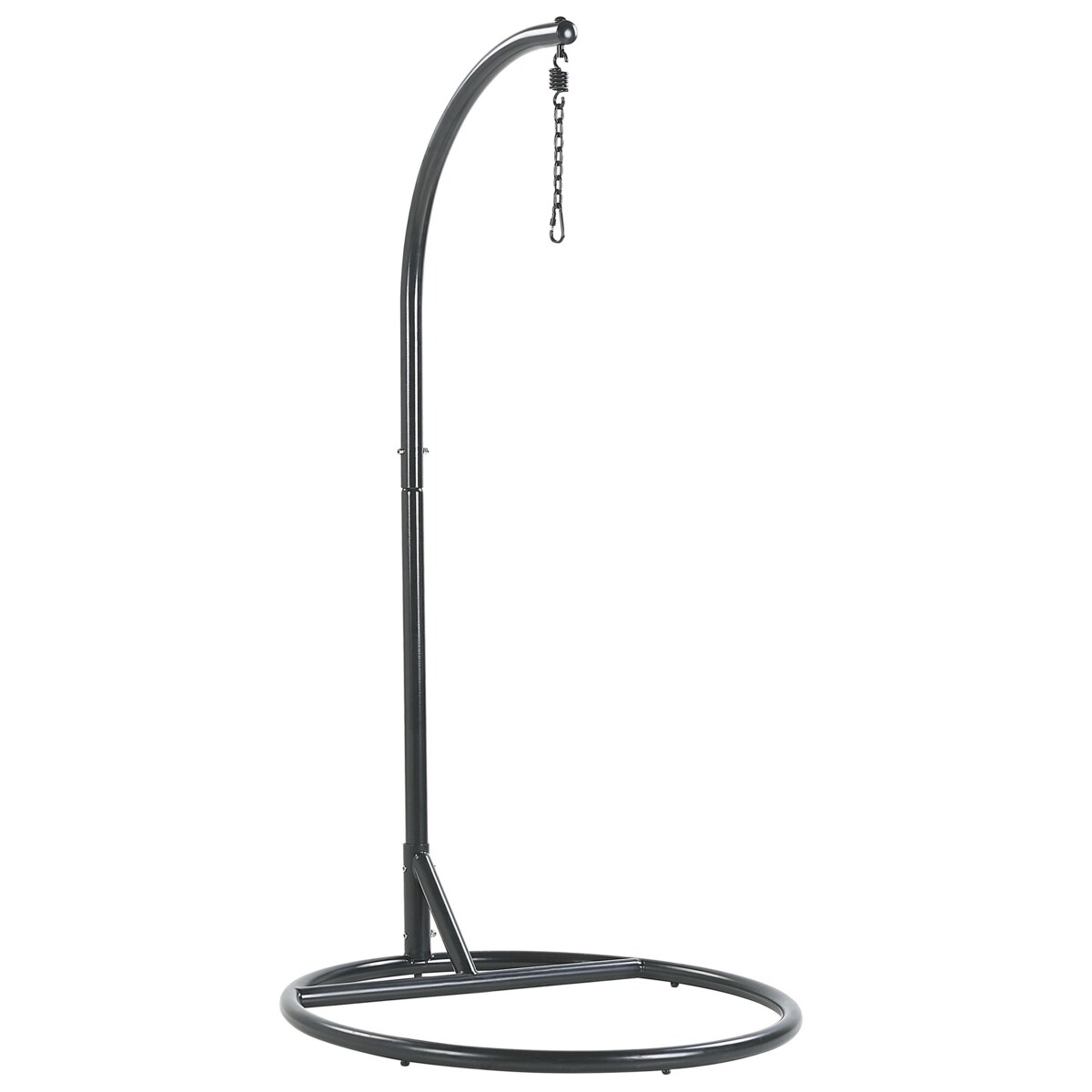 Fotel wiszący ze stojakiem czarny ALLERA