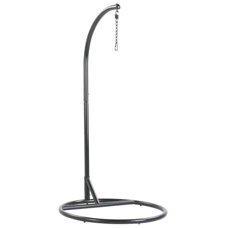 Fotel wiszący ze stojakiem czarny ALLERA