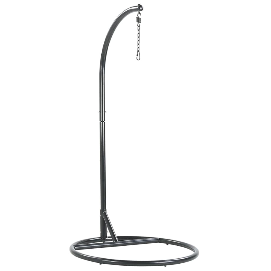 Fotel wiszący ze stojakiem czarny ALLERA