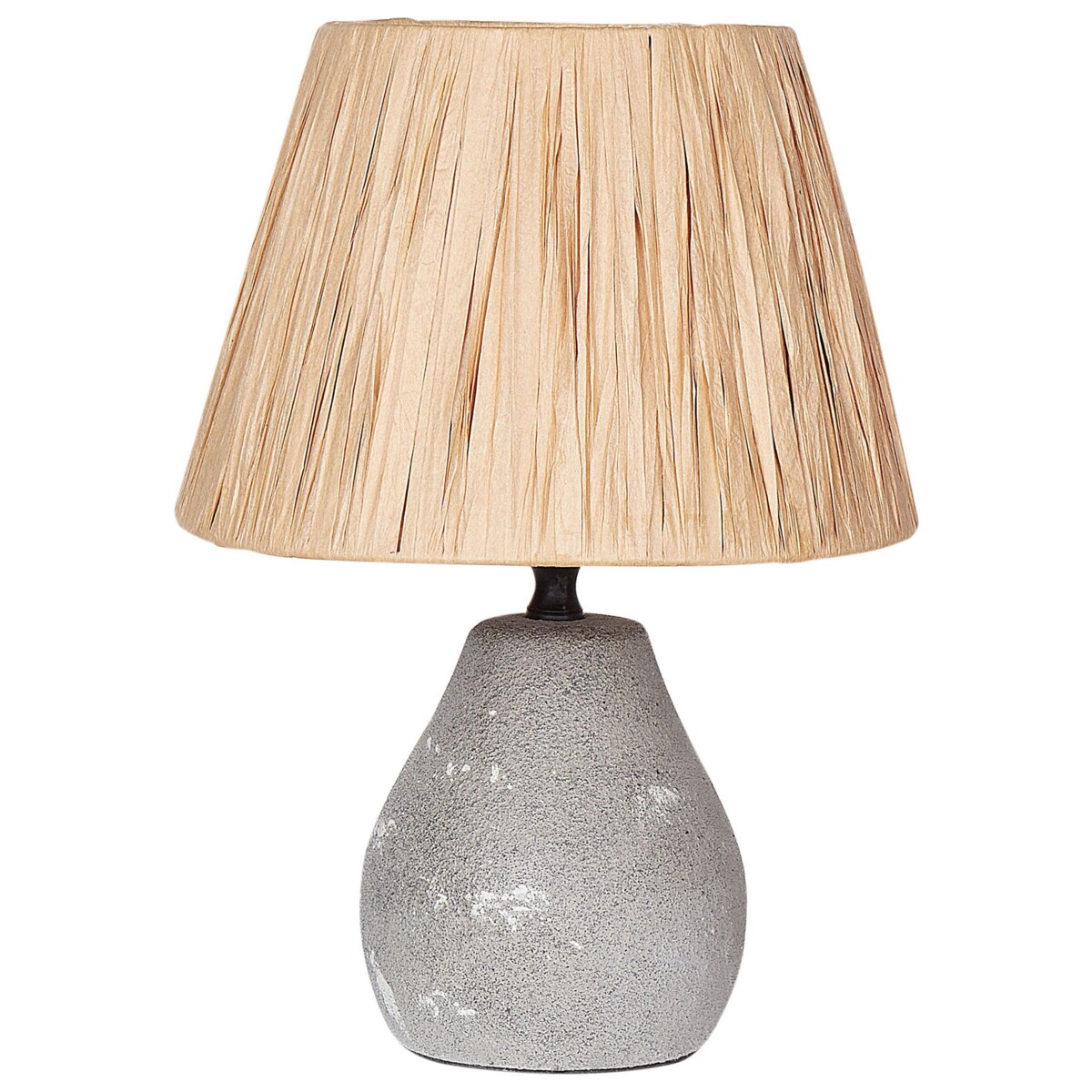 Zestaw 2 lampek nocnych ceramicznych szary ARWADITO