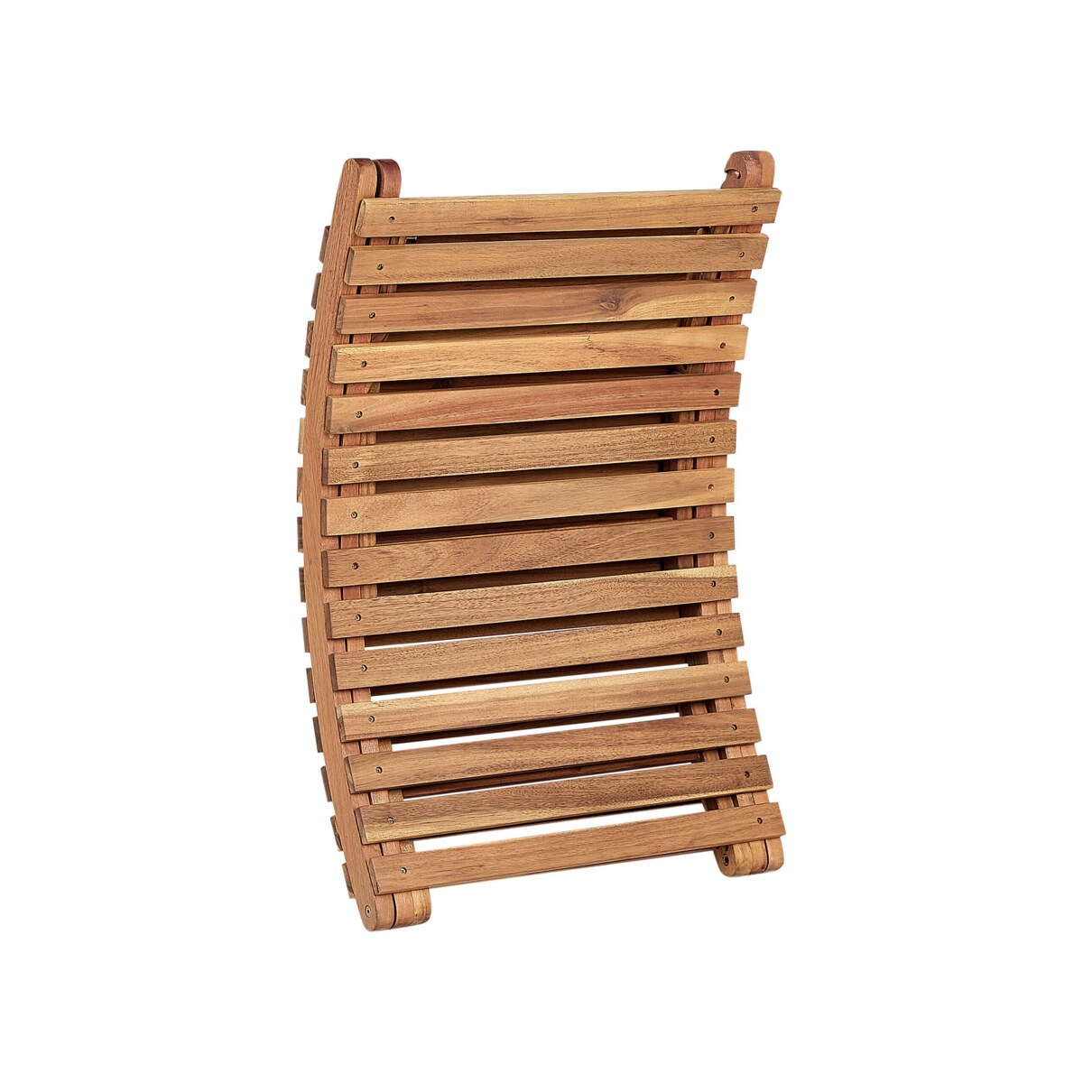 Leżak ogrodowy z poduszką LUINO Drewno akacjowe Szary