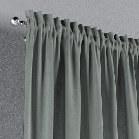 Zasłona na kanale z grzywką 1 szt. 130x245 jasny szary