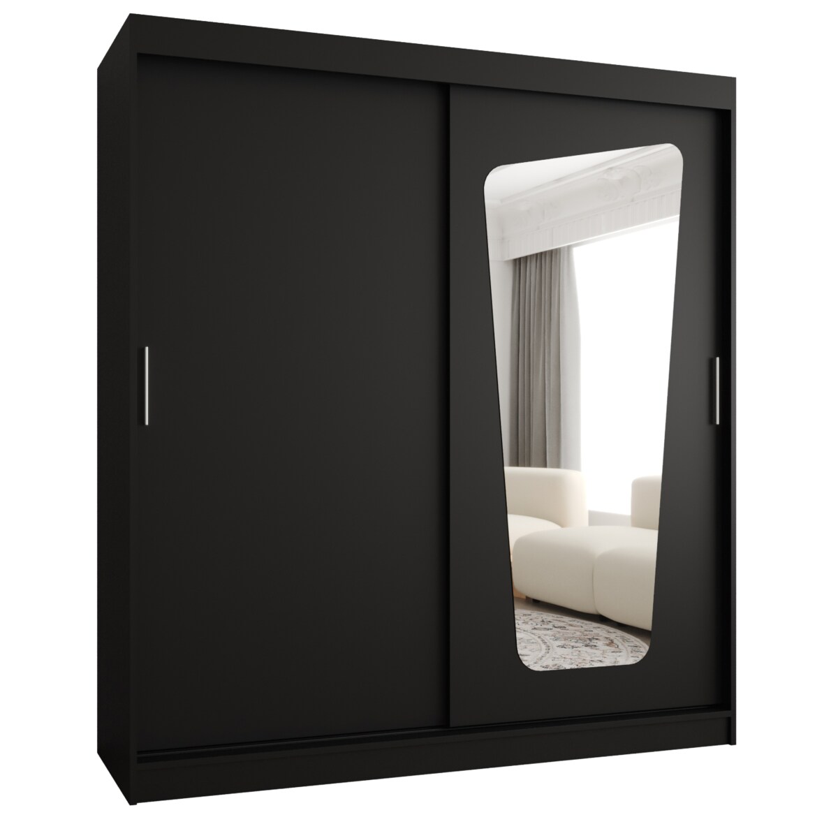 Szafa przesuwna MOKA 180 czarny