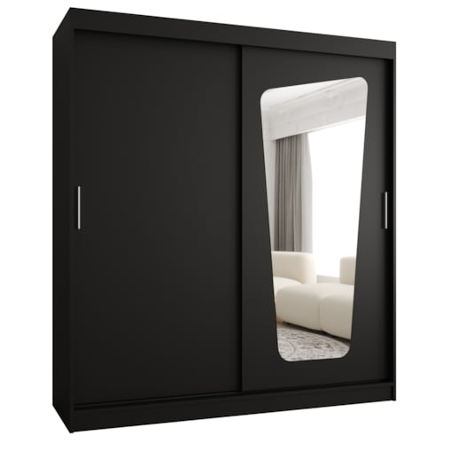 Szafa przesuwna MOKA 180 czarny