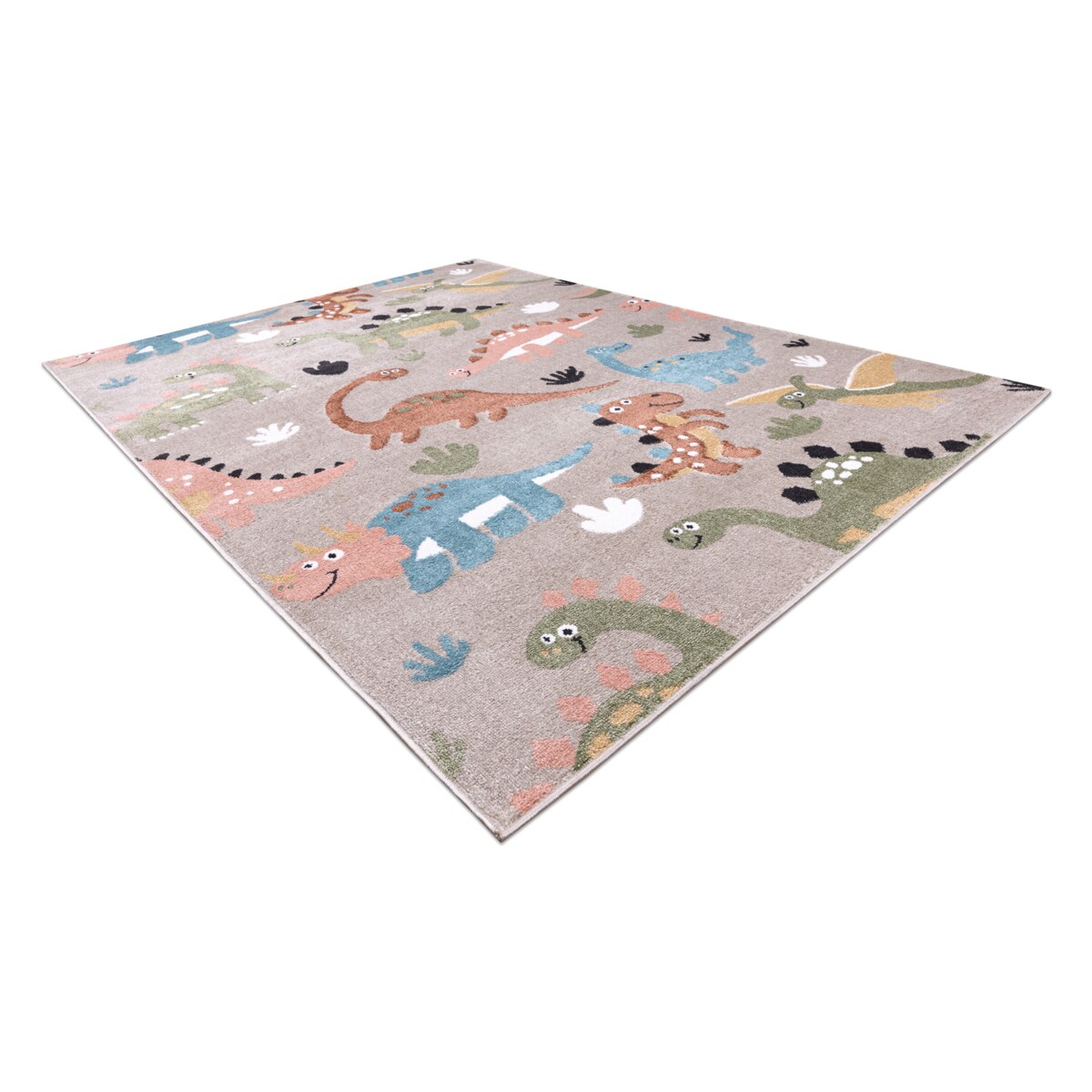 Dywan FUN Dino dla dzieci, dinozaury beż 120x170 cm