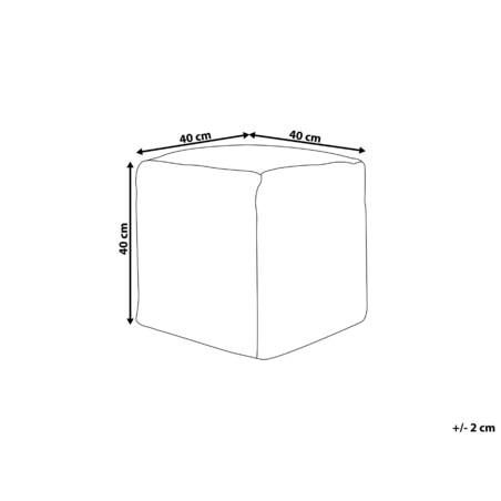 Puf MEKHTAR Bawełna Kolorowy 40 cm