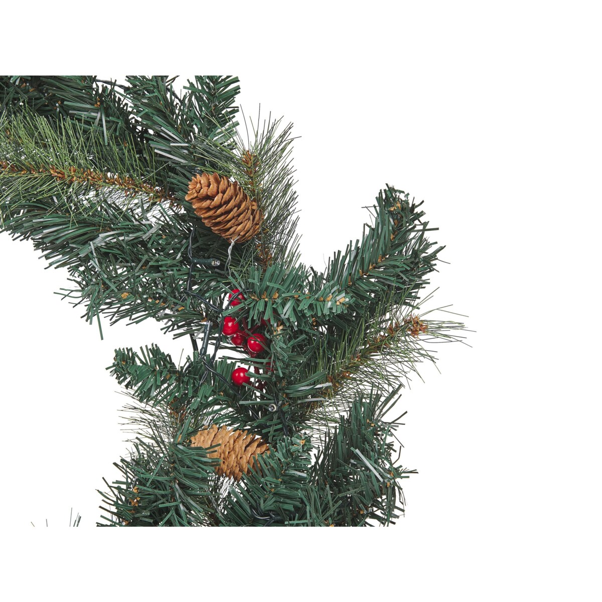 Wianek świąteczny LED ⌀ 60 cm zielony TENALA