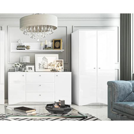 Szafa BLANC 08 2D biały połysk