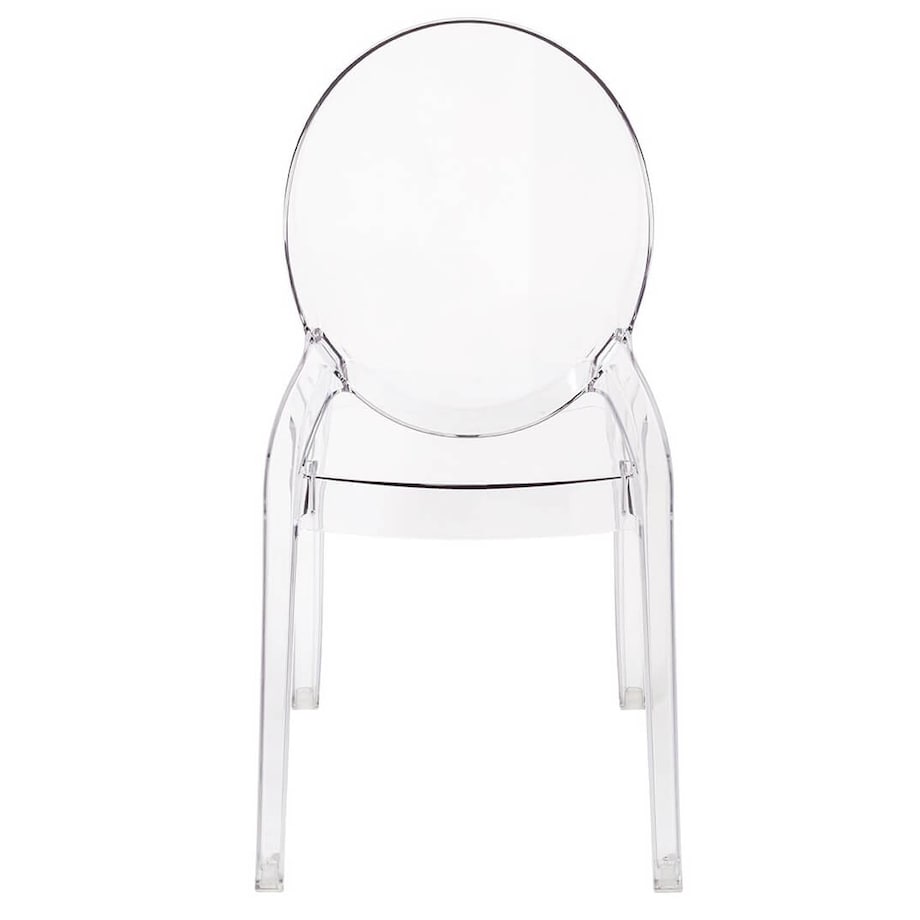 Transparentne krzesło sypialniane Elizabeth do toaletki