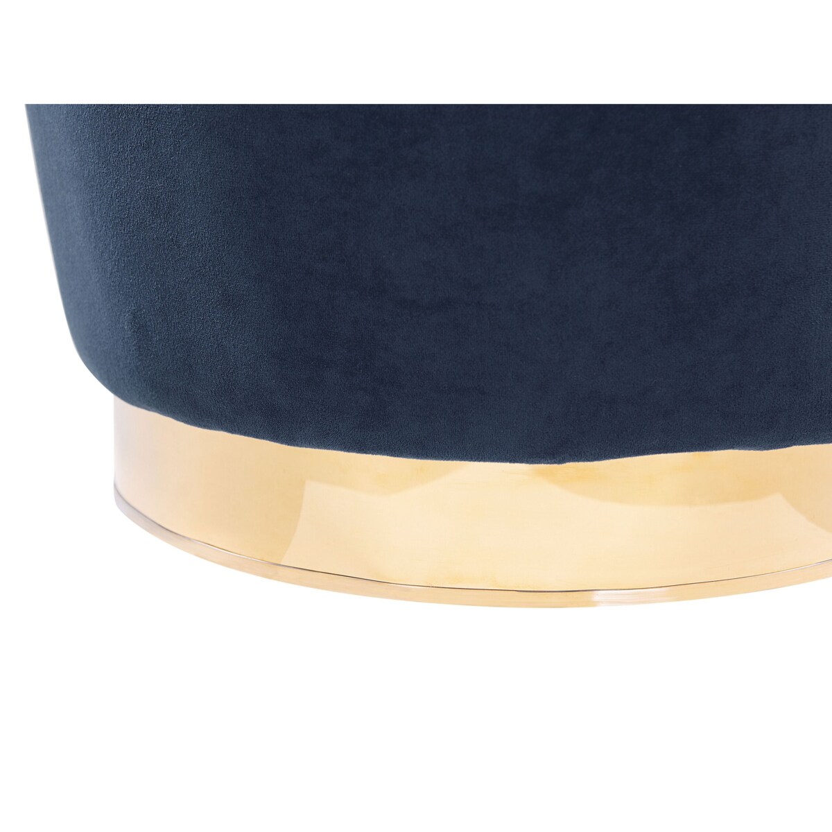 Fotel welurowy niebieski ALBY