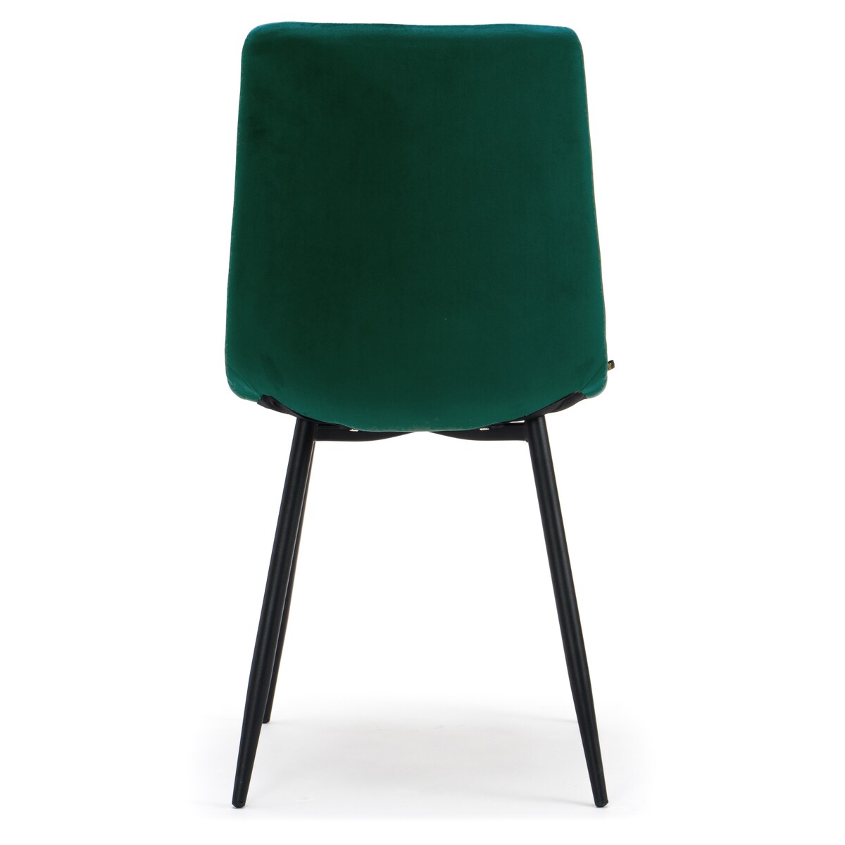 Krzesło tapicerowane pikowane welurowe do salonu jadalni PARMA zielona