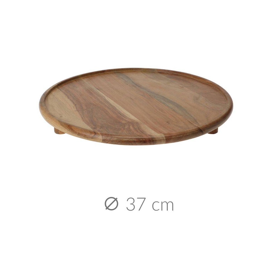 Okrągła deska z drewna akacjowego