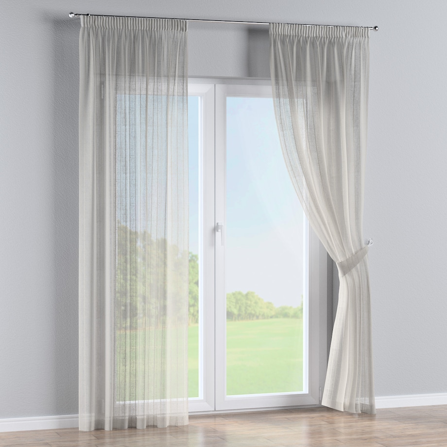 Zasłona na taśmie marszczącej 1 szt. 130x245 beżowy