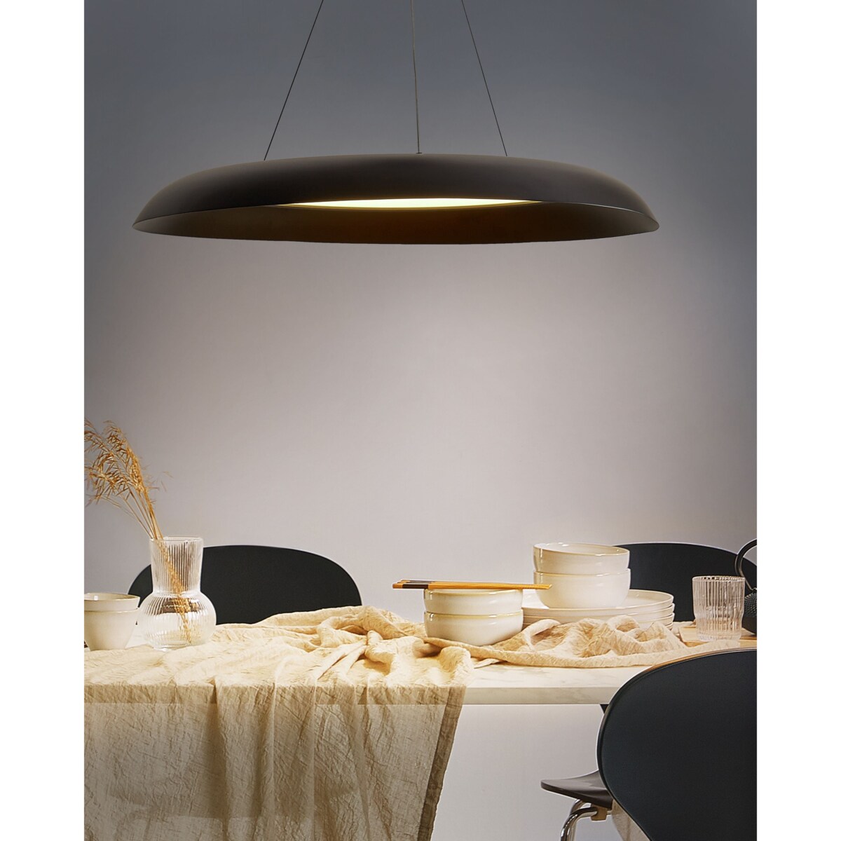 Lampa wisząca LED SURKO Metal Czarny