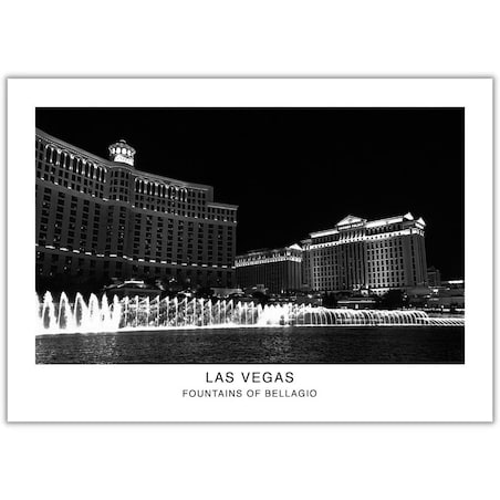 plakat fountains of bellagio las vegas 30x40 cm