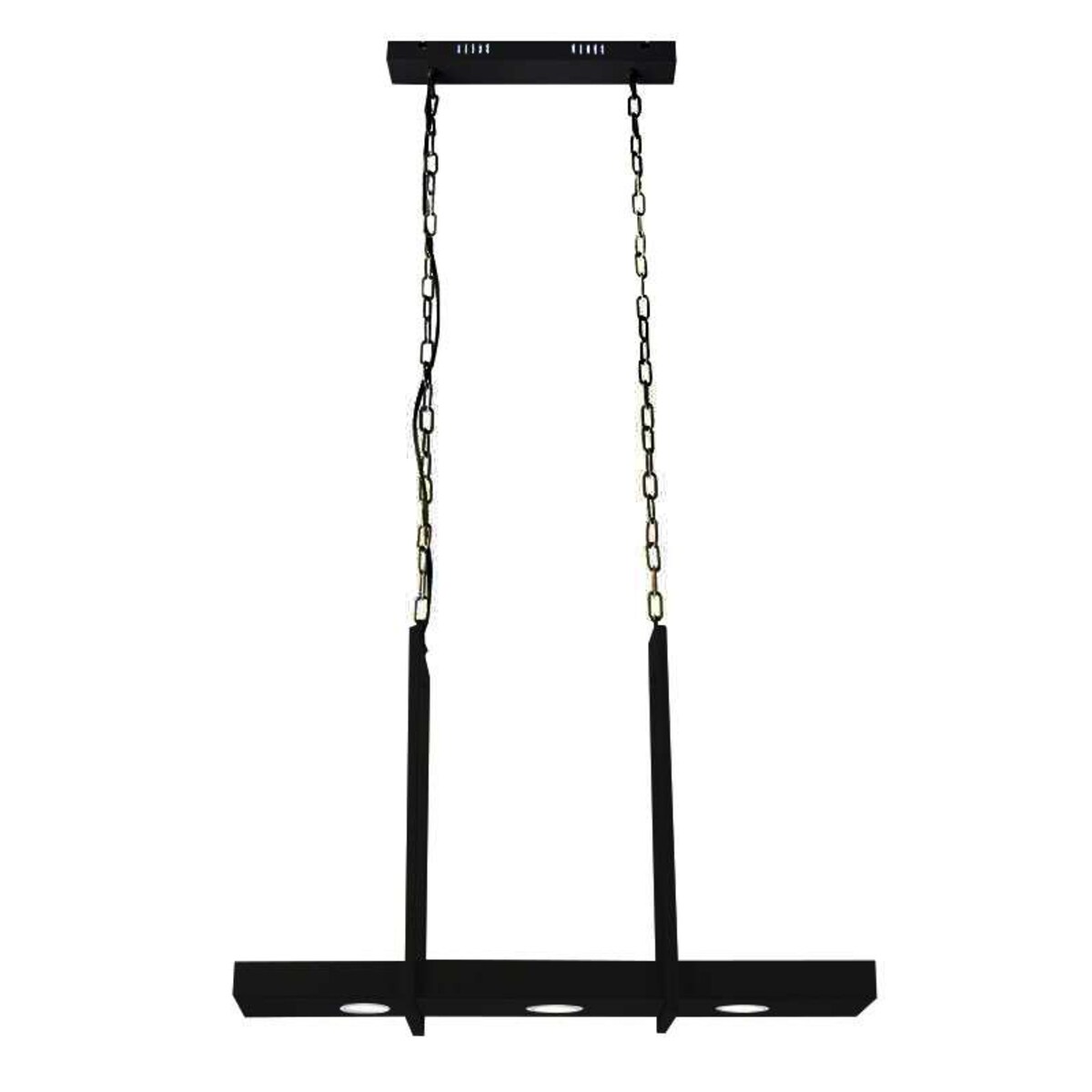 Rustykalna LAMPA zwieszana TRAY 105780 Markslojd metalowa OPRAWA wisząca zwis LED 9W 3000K na łańcuchu belka czarna