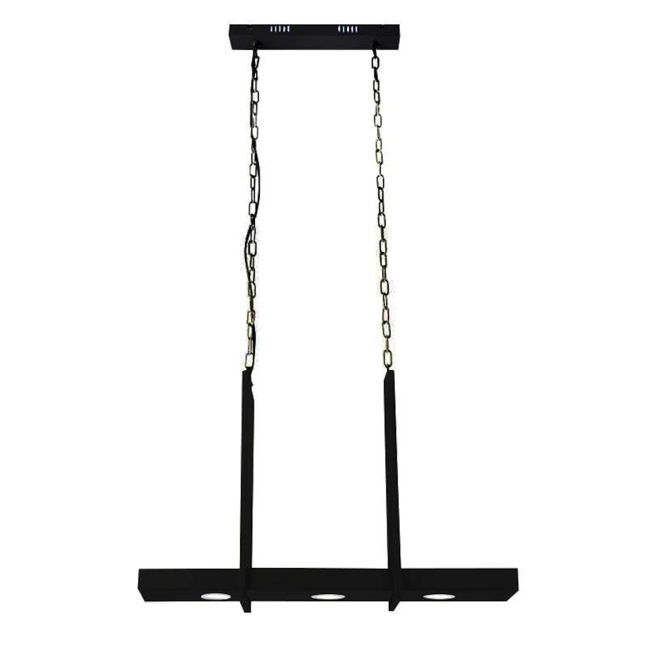 Rustykalna LAMPA zwieszana TRAY 105780 Markslojd metalowa OPRAWA wisząca zwis LED 9W 3000K na łańcuchu belka czarna