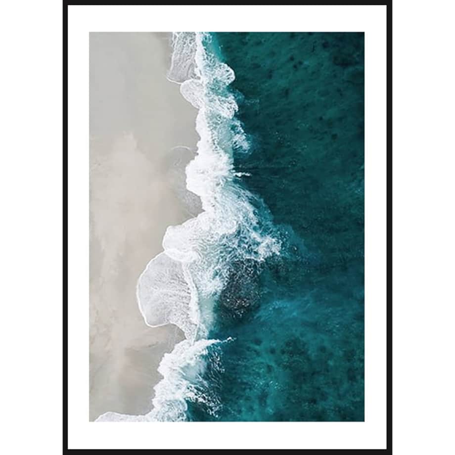 Poster Story, Plakat, Obraz - Morze z Lotu Ptaka, wymiary 30 x 42 cm