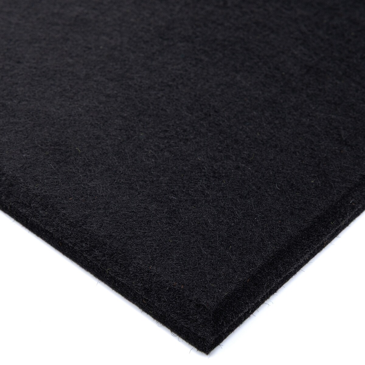 Zestaw 2 szt panel filcowy Felly 40x40 cm płytka kwadrat gładki czarny