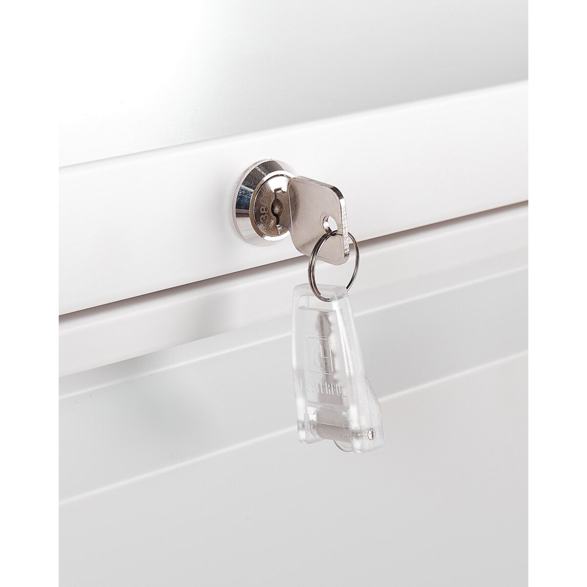 Szafka biurowa metalowa biała HALITE