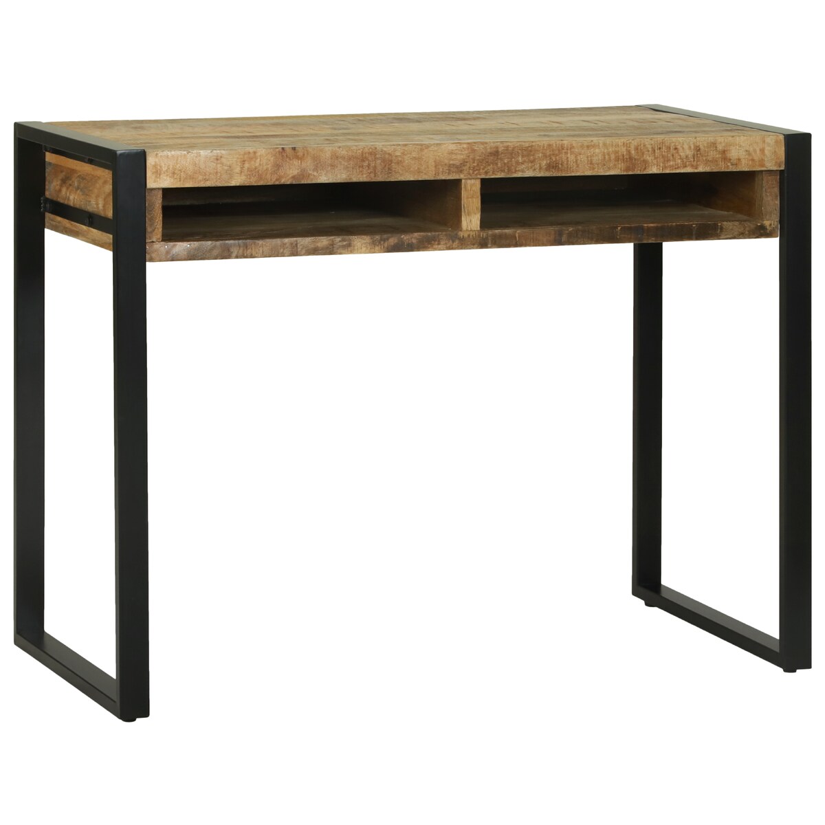 vidaXL Toaletka z lustrem 100x50x75 cm z litego drewna mango