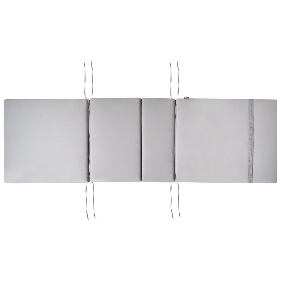 Leżak ogrodowy z poduszką JAVA PREMIUM Drewno akacjowe Jasnoszary