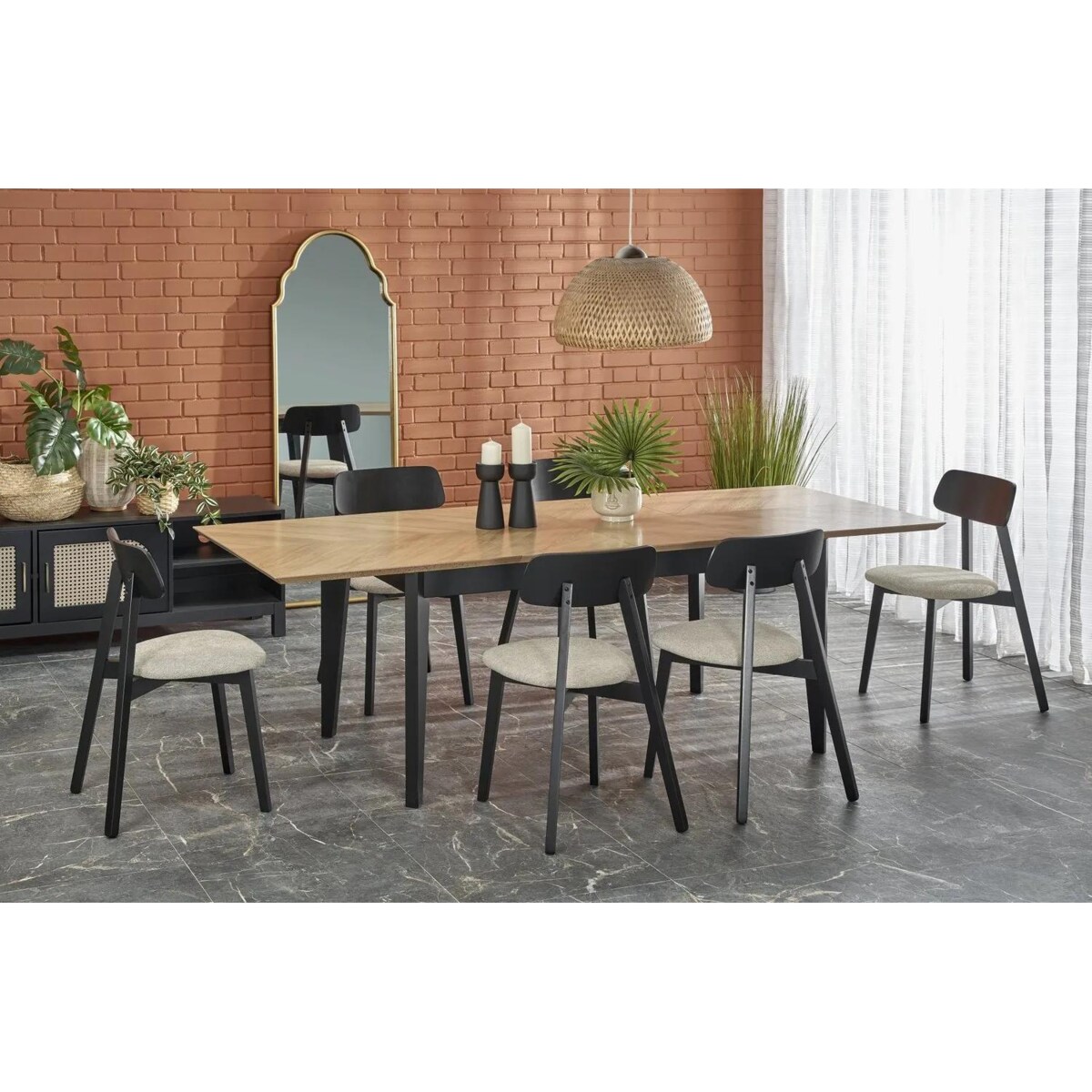 Krzesło HYLO czarne/szare