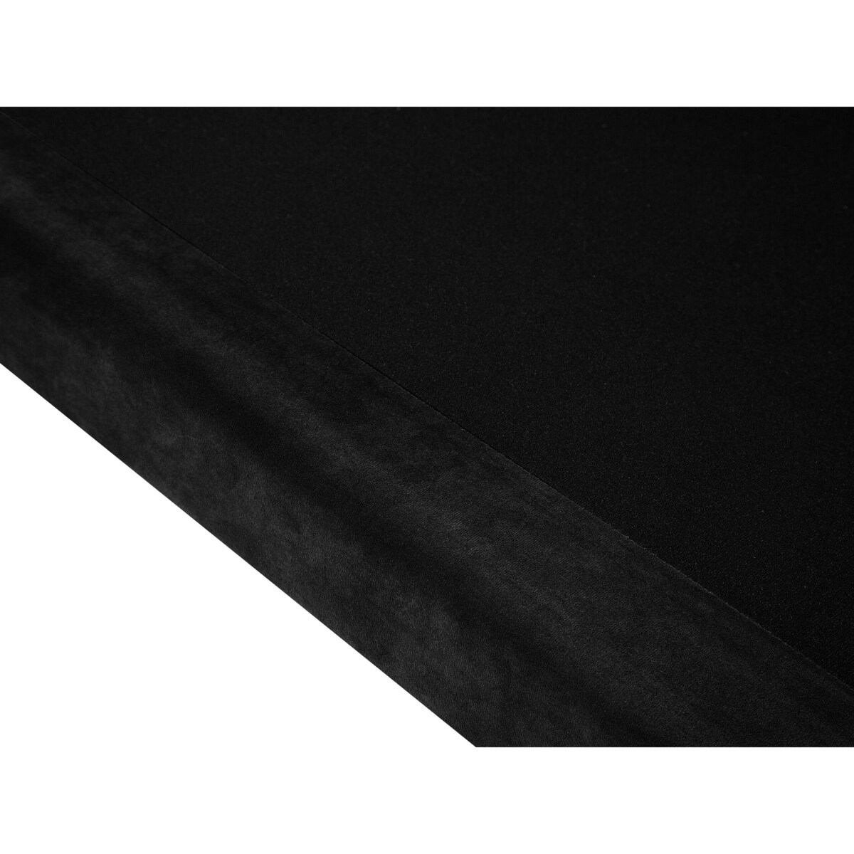 Sofa 3-osobowa welurowa czarna LOKKA